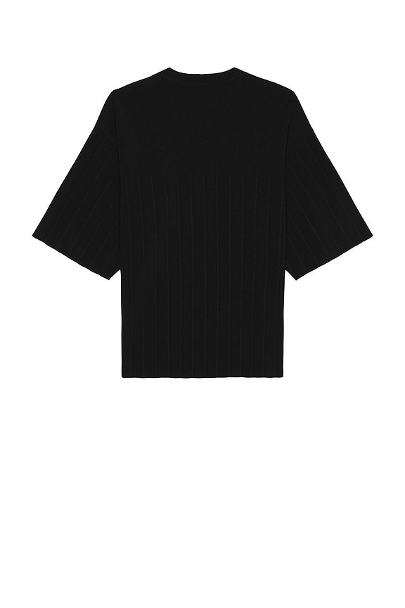view 2 of 4 Pleated Tee in Black