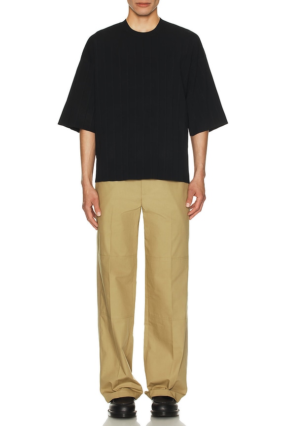 view 4 of 4 Pleated Tee in Black