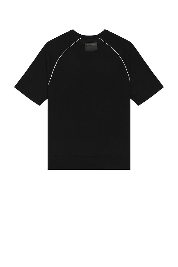 view 2 of 5 CAMISETA CONTRAST in Black & Ivory