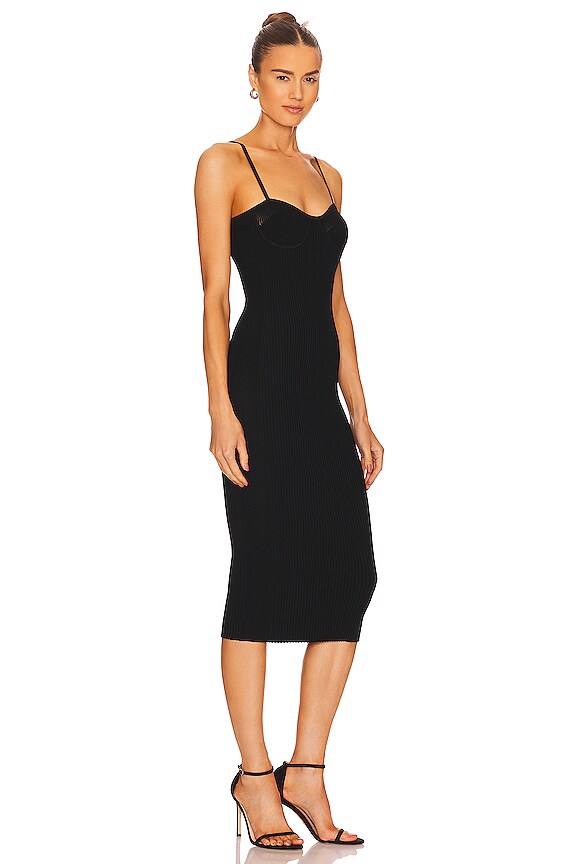 view 2 of 3 Eyelet Bra Dress in Black