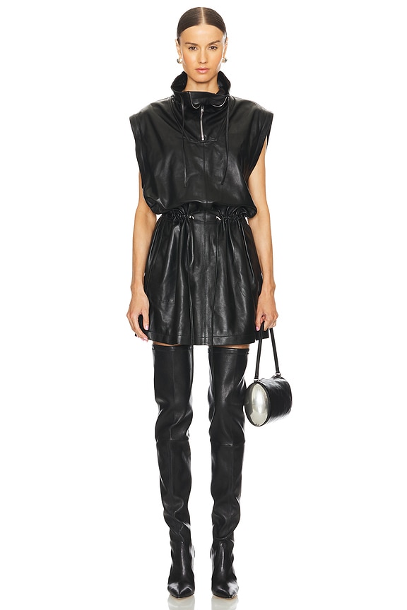 view 2 of 4 レザーガセット in Black