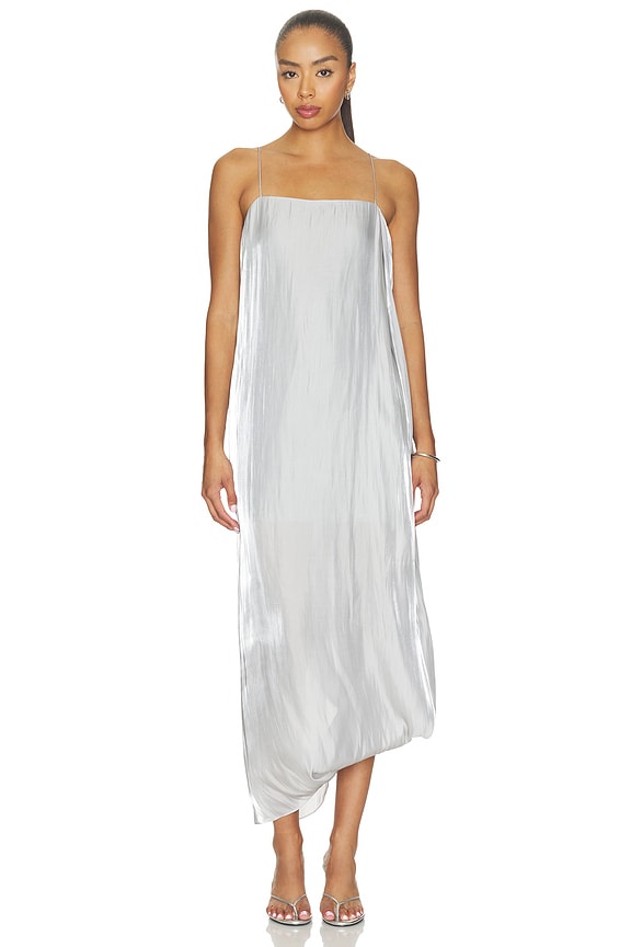 view 1 of 3 VESTIDO LENCERO FLUID SLIP DRESS in Cloud