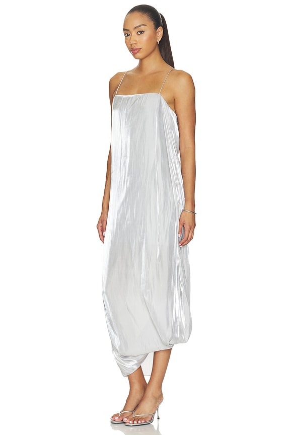 view 2 of 3 VESTIDO LENCERO FLUID SLIP DRESS in Cloud