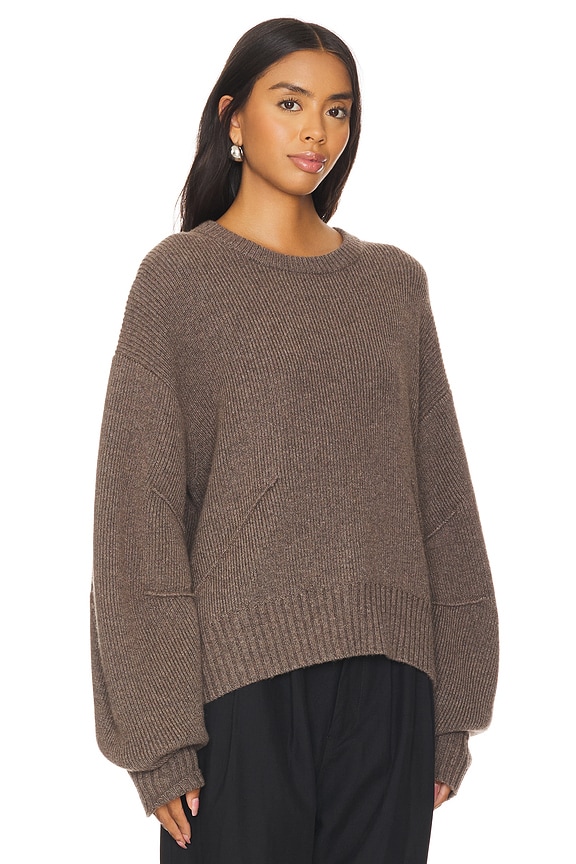 view 2 of 4 Apex Chunky Sweater in Taupe Melange