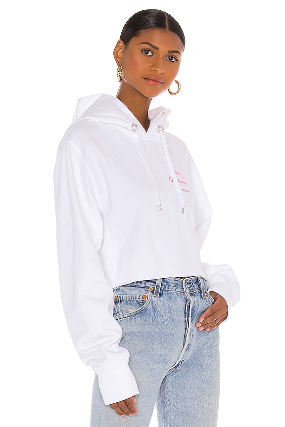view 2 of 6 Helmutland Crop Hoodie in Chalk White