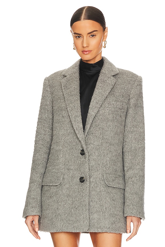 view 2 of 5 Oversized Blazer in Grey Melange