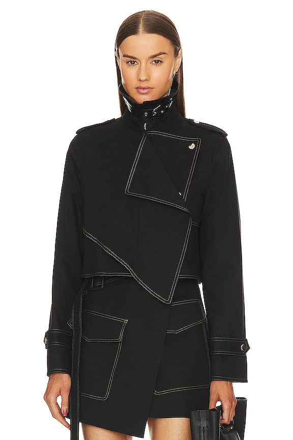 view 2 of 5 TRENCH CROPPED in Black