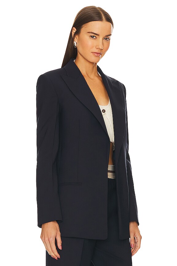 view 2 of 4 Peak Lapel Blazer in Navy