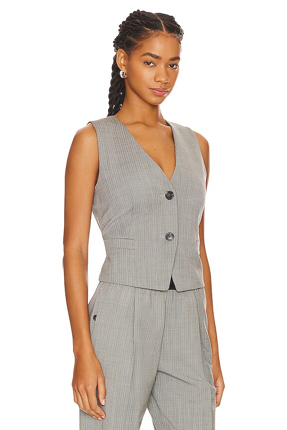 view 2 of 5 CHALECO TUX in Black & White Multi