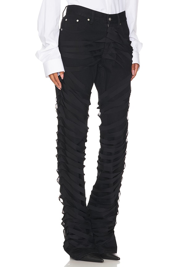 view 2 of 6 PANTALÓN RIBBON WORKER in Rinsed Black