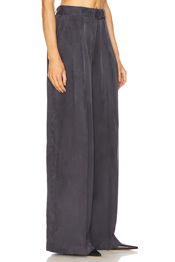 view 2 of 6 Wide Double Pleat Trouser in Indigo