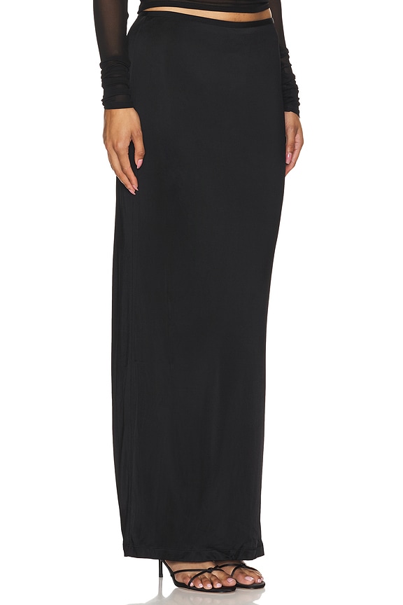 view 2 of 4 FALDA FLUIDA in Black