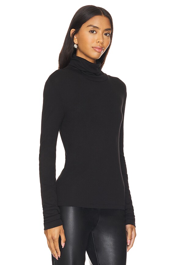 view 2 of 5 СВИТЕР С ВОРОТНИКОМ ПОД ГОРЛО in Black