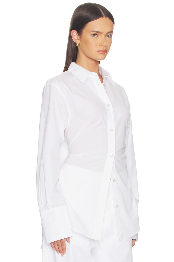 view 2 of 4 CAMISA KNOT SHIRT in White