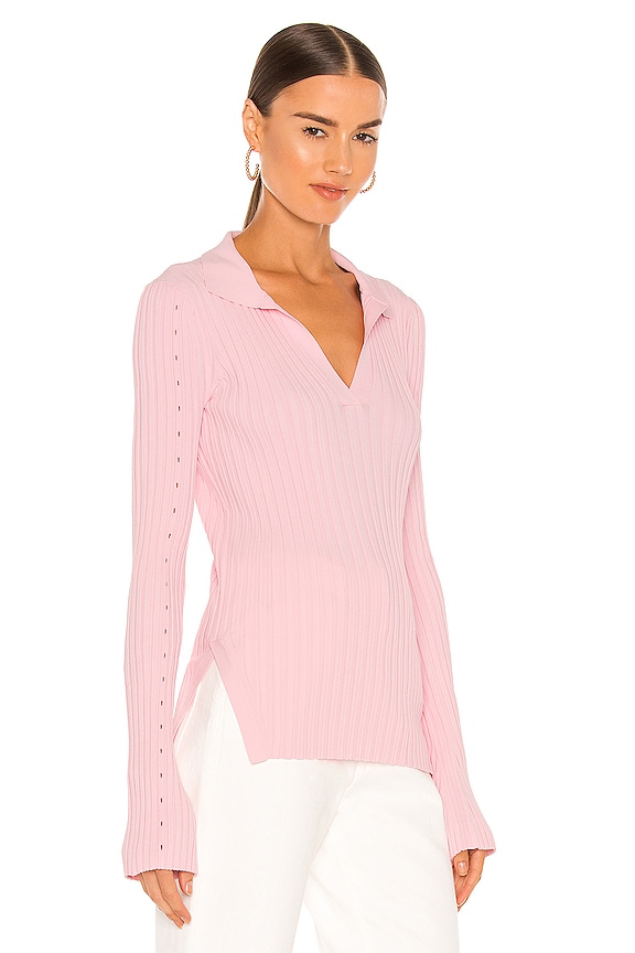 view 2 of 4 Slash Polo Top in Orchid