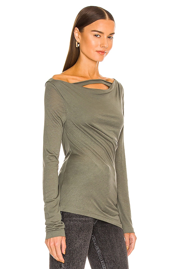 view 2 of 4 Scala Cowl Neck Top in Fog