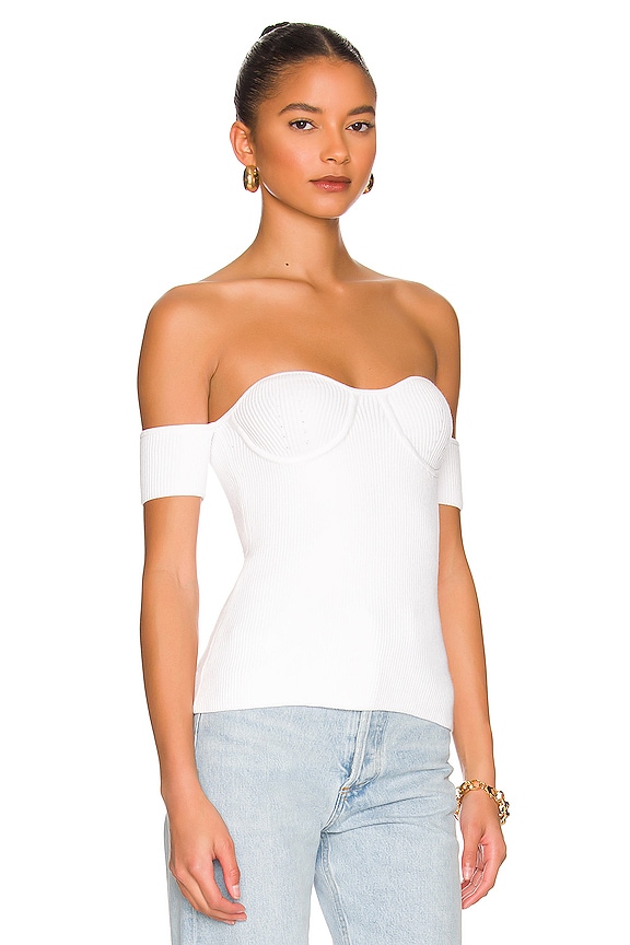 view 2 of 4 Contour Top in White