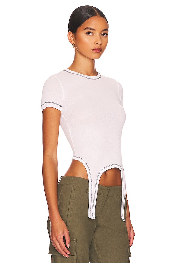 view 2 of 4 Cutaway Tee in Chalk White