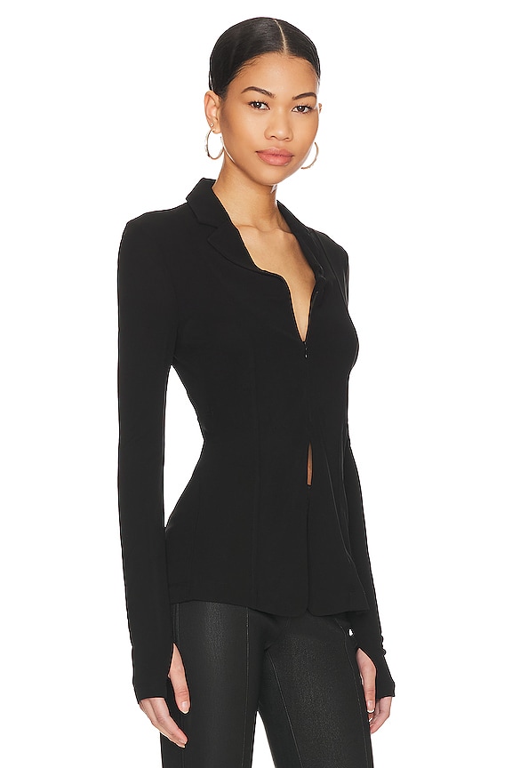 view 2 of 4 BLAZER 탑 in Black