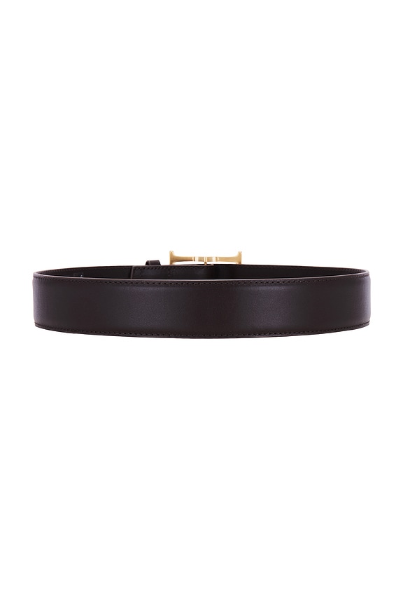 view 2 of 3 Logo Belt in Dark Brown