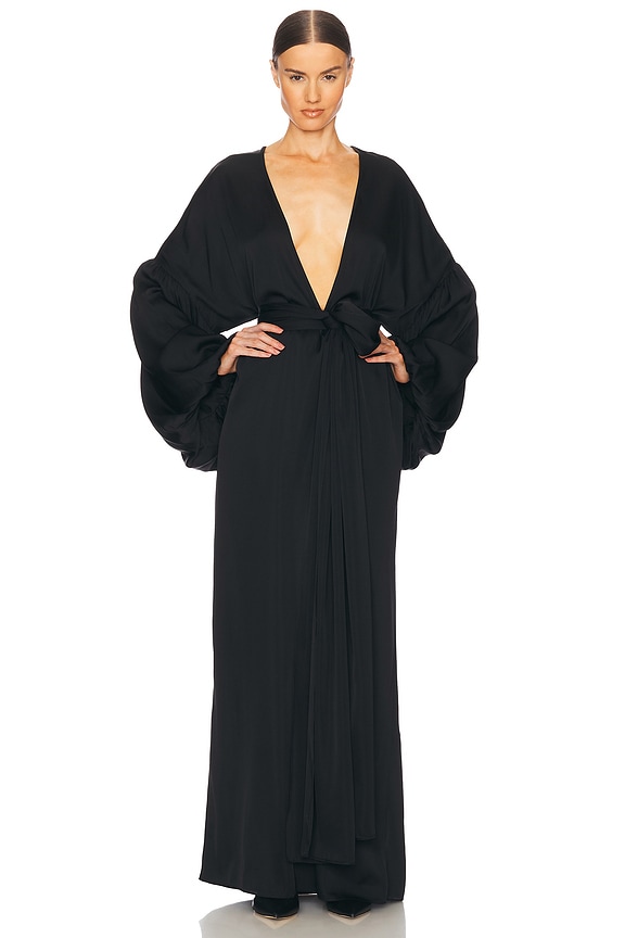view 2 of 5 ROBE SERAFINA in Black