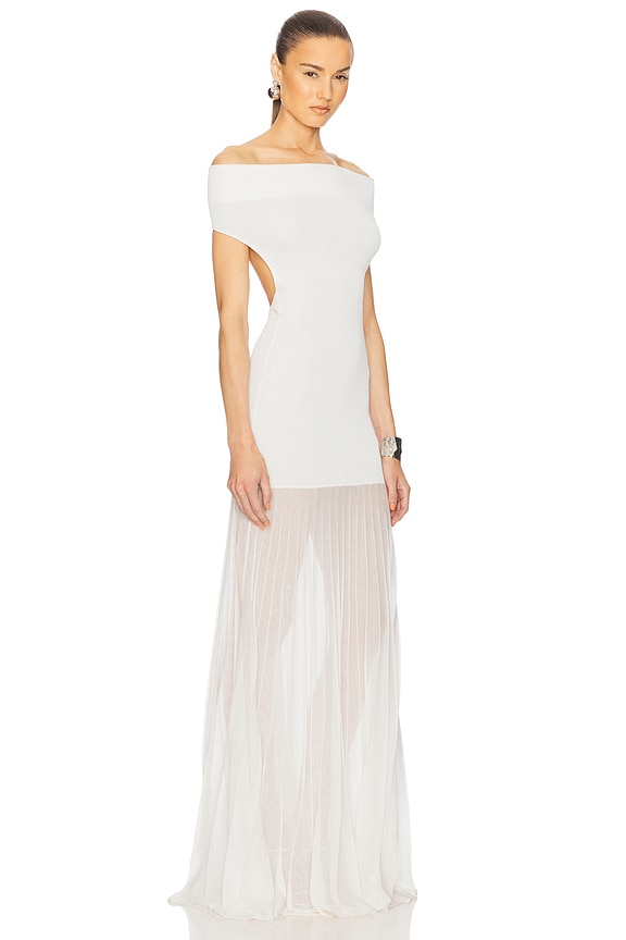 Helsa Jazzlyn Maxi Knit Dress in Ivory