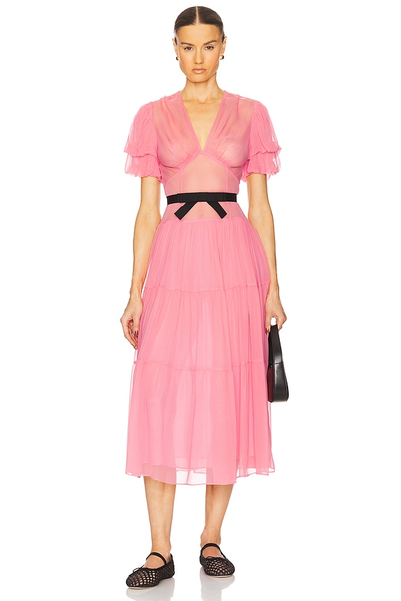 view 2 of 3 ПЛАТЬЕ SASHA in Coral Pink