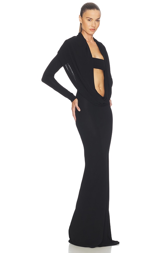 view 1 of 6 Svetlana Jersey Gown in Black