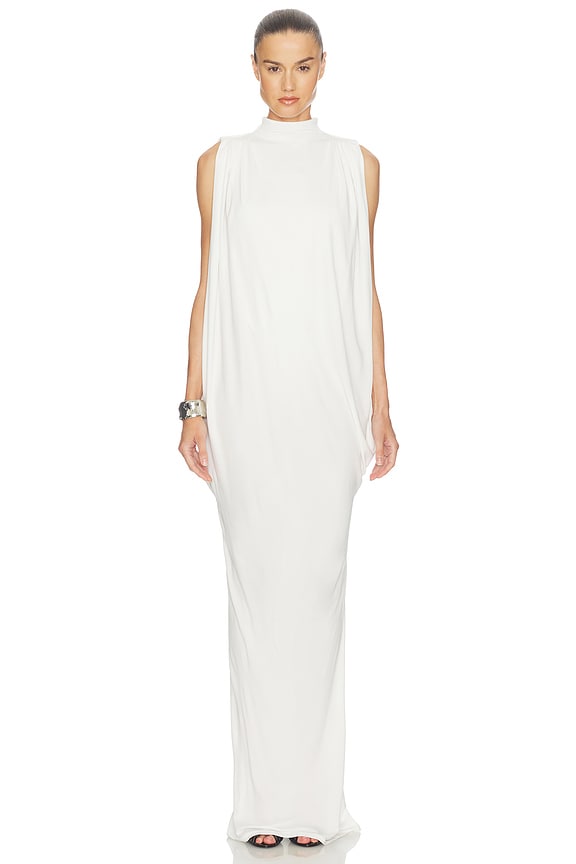 view 2 of 5 Katerina Jersey Gown in Ivory
