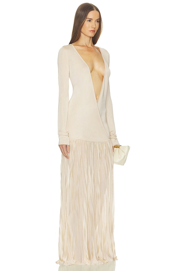 view 2 of 4 Luchia Knit Gown in Wheat