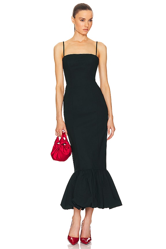 view 2 of 4 Faille Midi Dress in Black