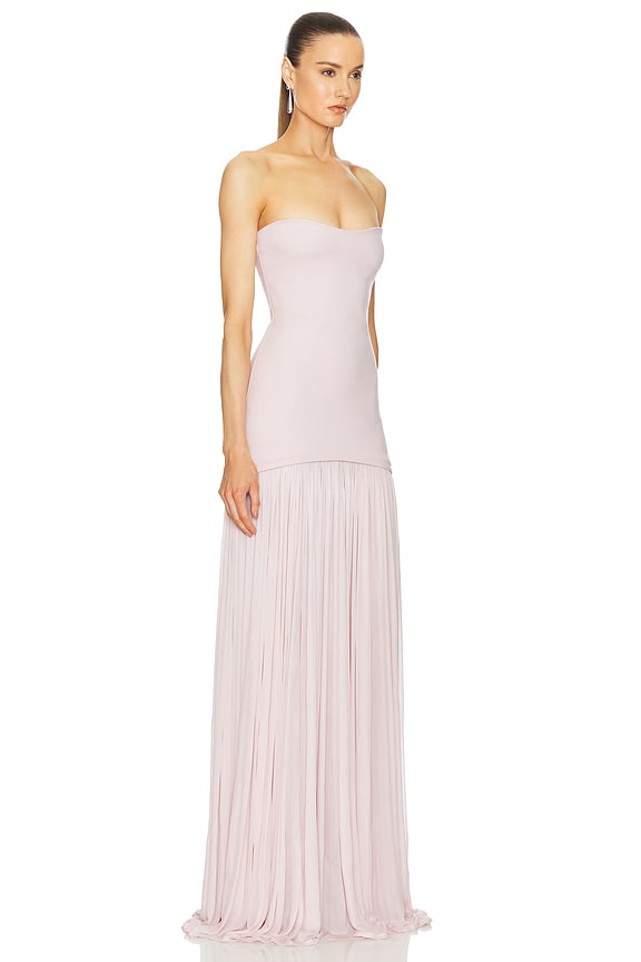 view 2 of 3 The Naomi Dress in Barely Pink