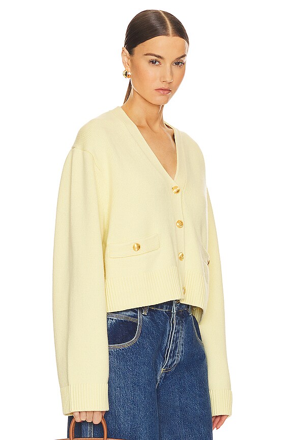view 2 of 5 Dawes Cardigan in Pale Yellow