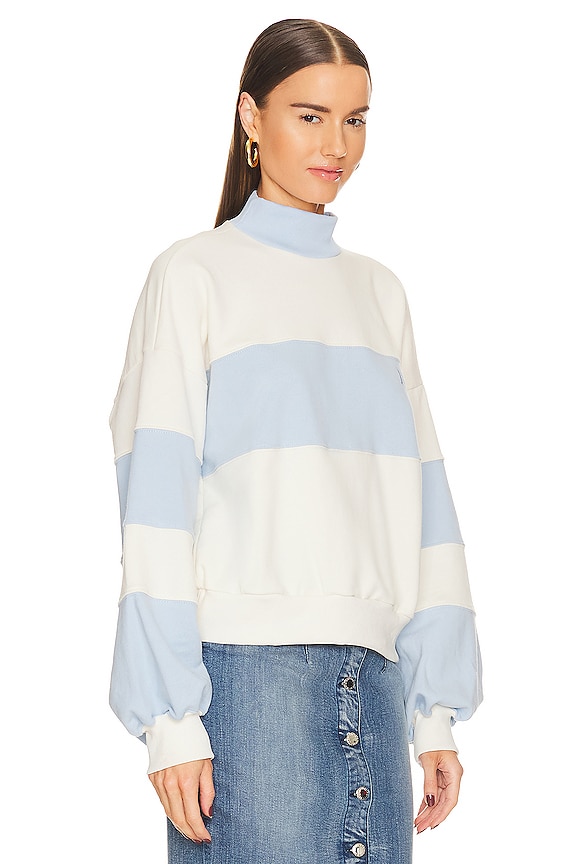 view 2 of 5 Vintage Sweatshirt in Off White & Blue