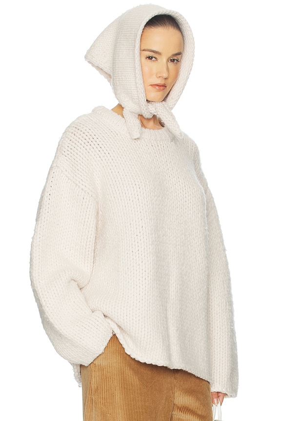 view 2 of 5 Kelcey Hand Knit Crewneck in Oat