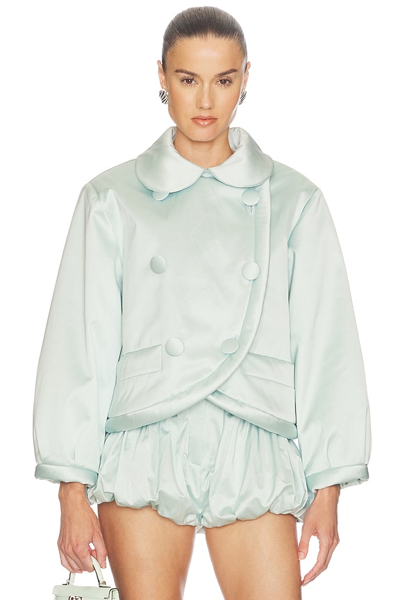 view 1 of 4 CHAQUETA SATEEN PUFF in Glacier Blue