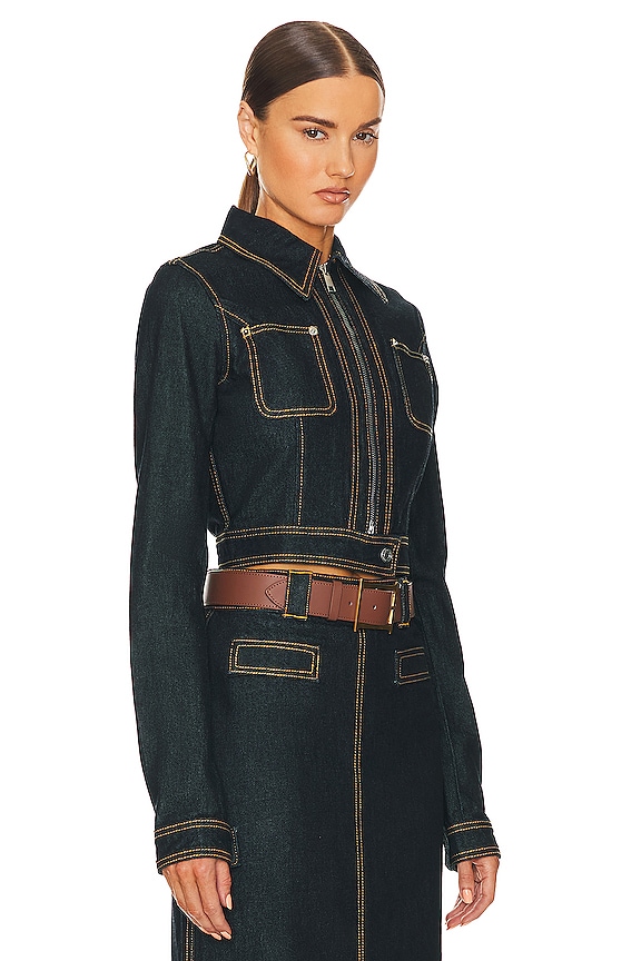 view 2 of 4 Denim Small Jacket in Indigo Blue