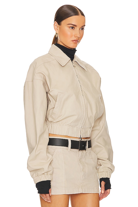 view 2 of 5 Workwear Bomber Jacket in Taupe