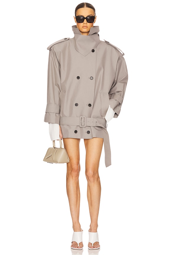 view 2 of 4 The Major Trench Jacket in Pebble