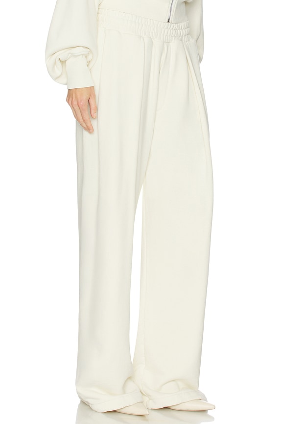 view 2 of 6 The Full Sweatpants in Fleece in White