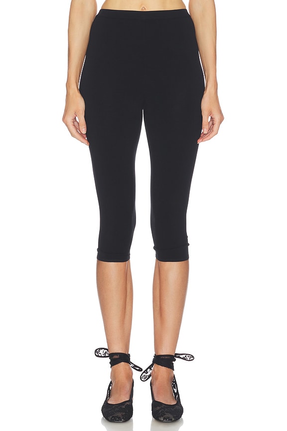 view 1 of 6 Beckette Knit Capri in Black