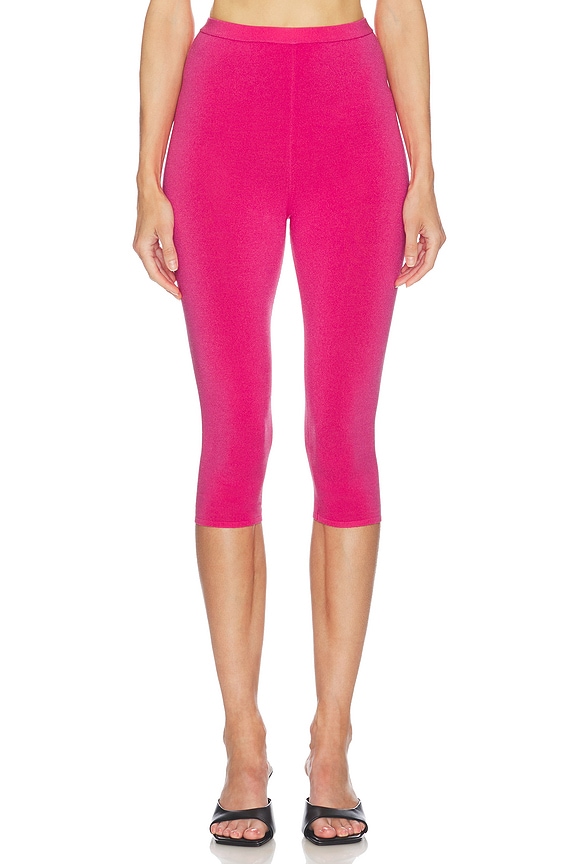 view 1 of 6 Beckette Knit Capri in Shocking Pink