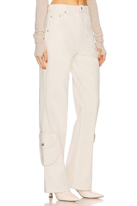 view 2 of 4 Straight Leg Workwear Pants in Ecru