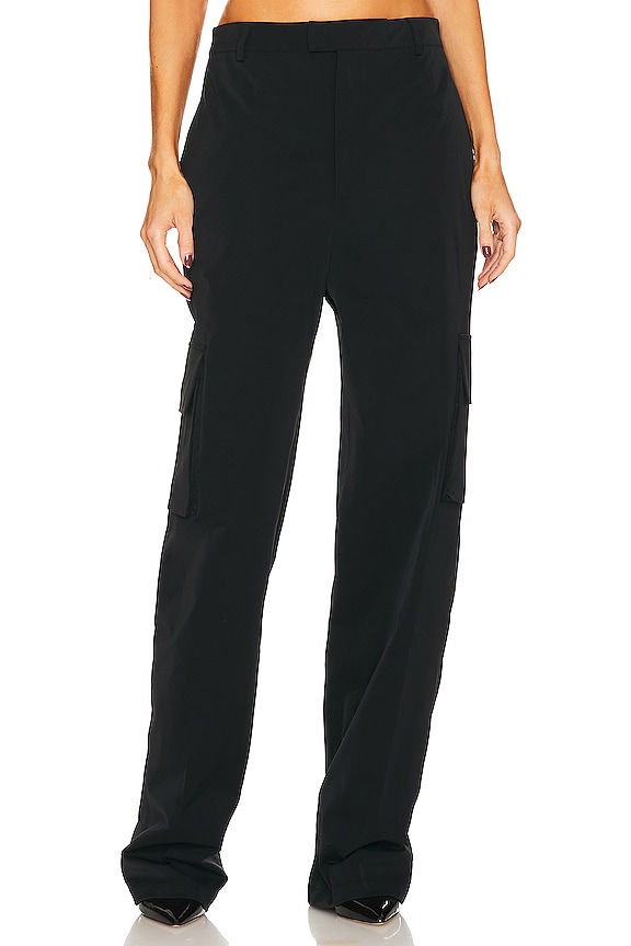 view 1 of 4 PANTALON TECH GABARDINE in Black