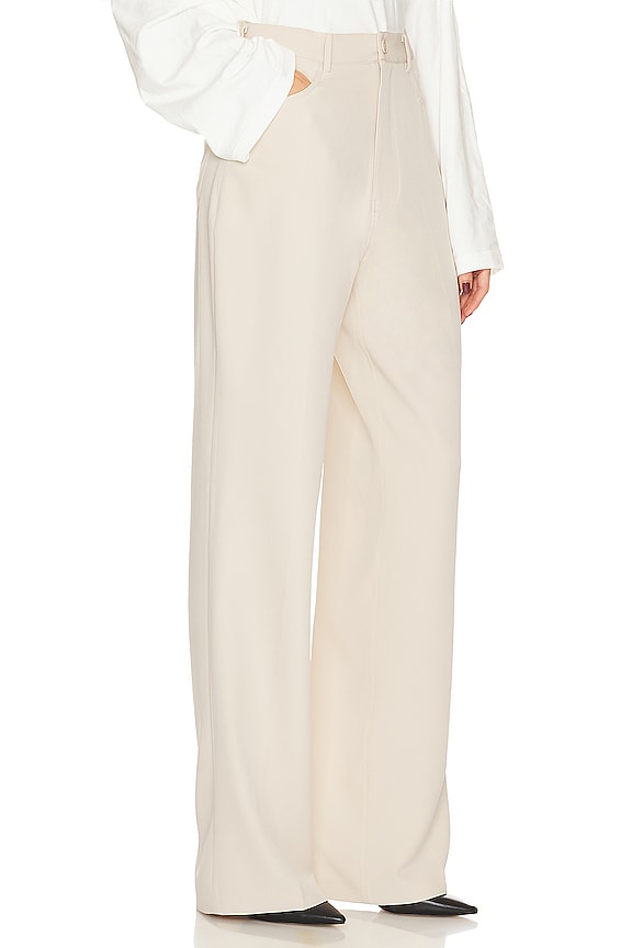 view 2 of 4 Recycled Twill 5 Pocket Pants in Light Khaki