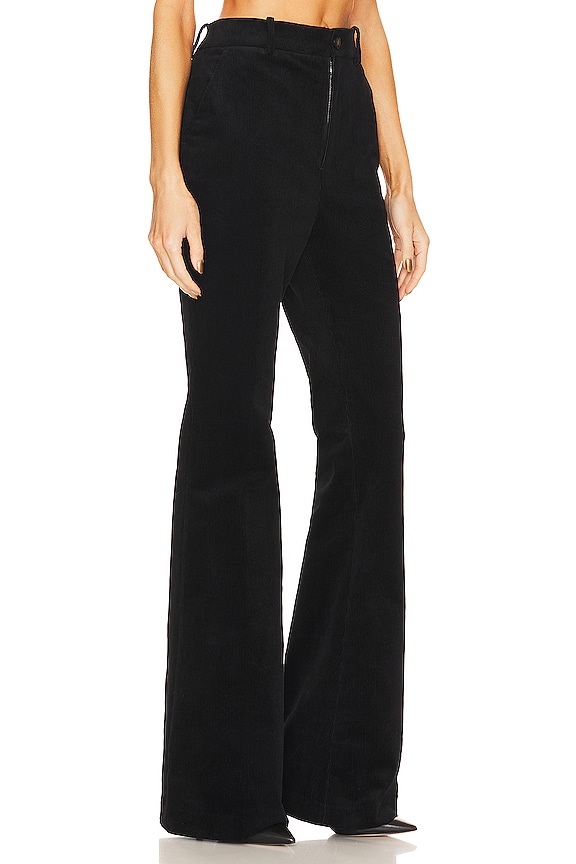 view 2 of 4 Corduroy Flare Pant in Black