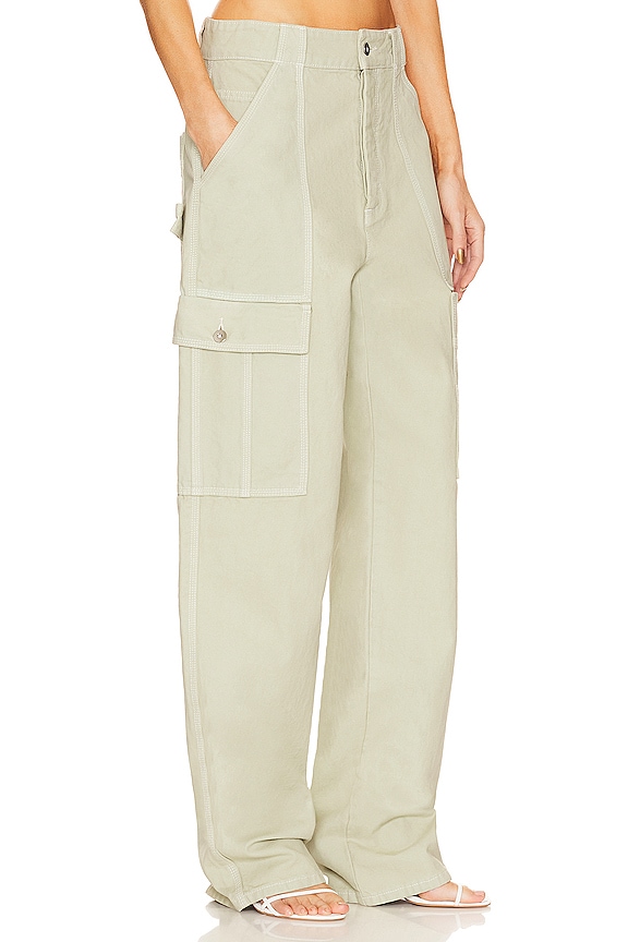 view 2 of 5 PANTALON WIDE CARGO WORKWEAR in Sage