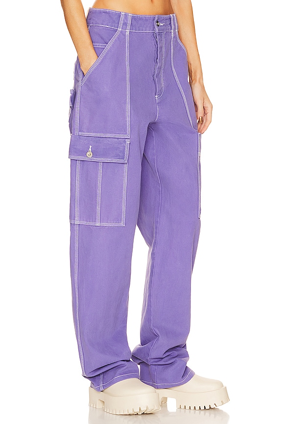 view 2 of 5 PANTALONES WIDE CARGO WORKWEAR in Purple