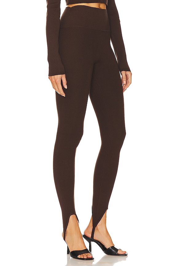 view 2 of 5 Tannis Stirrup Legging in Dark Brown