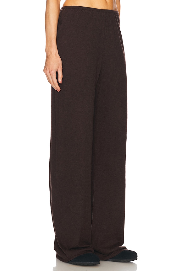 view 2 of 6 Alanna Knit Pant in Chocolate Brown